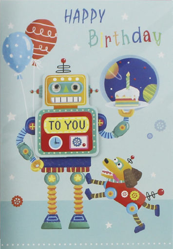 Picture of HAPPY BIRTHDAY CARD ROBOT